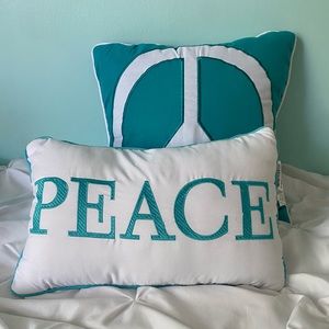 “Peace” Throw Pillow Set (2)